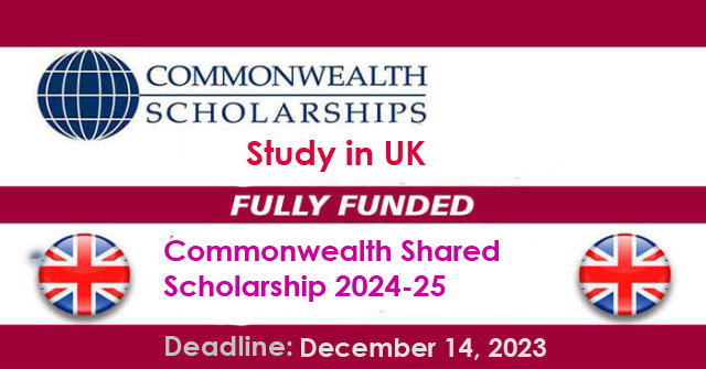 Commonwealth shared scholarship 2024/25