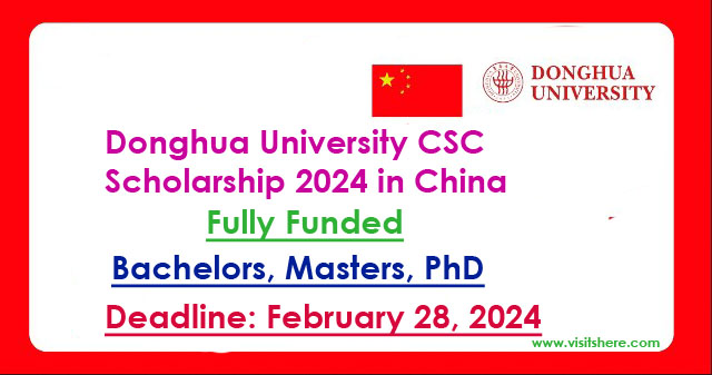 Donghua University CSC Scholarships 2024-25 in China