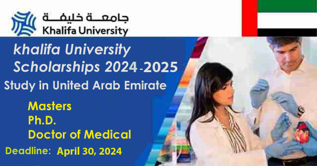 Khalifa University Scholarships 2024-25 in UAE (Fully Funded)