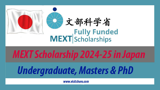 MEXT Scholarship 2024-25 in Japan