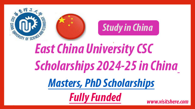 East China University CSC Scholarships 2024-25 in China