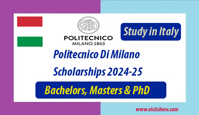 Politecnico Di Milano Scholarships 2024-25 in Italy