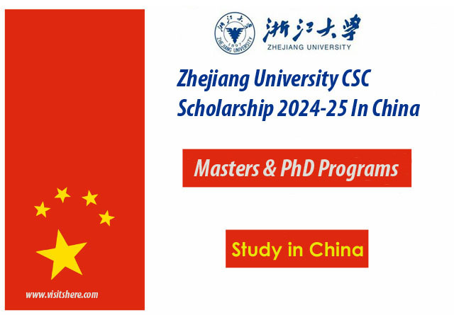 Zhejiang University CSC Scholarship 2024-25 in China