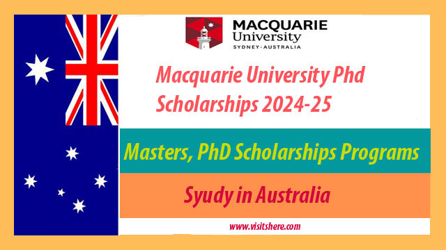 Macquarie University Phd Scholarships 2024-25 in Australia