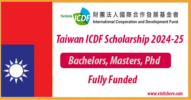 Taiwan ICDF Scholarship 2024-25 in Taiwan