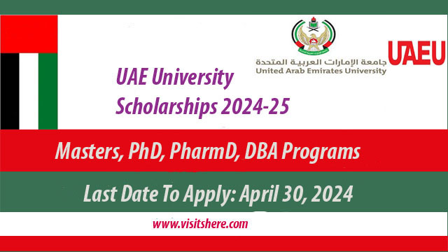 UAE University Scholarships 2024-25 in United Arab Emirates are now accepting applications. The UAE University Scholarship 2024 is open to all national and international students worldwide who are interested in studying at the UAE University. The UAE University encourages students who are interested in pursuing their Masters or PhD degrees at the University to apply for the program. UAE Government is providing this Fully Funded Scholarship for the academic year 2024-25. This is an excellent scholarship opportunity for international students.