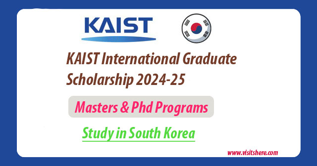 KAIST International Graduate Scholarship 2024-25 in South Korea